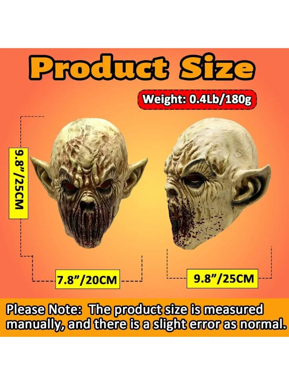 Silent Devil Latex Horror Monster Halloween Cosplay Zombie Mask
